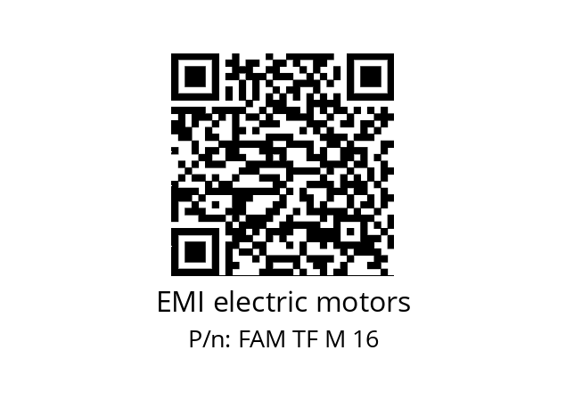   EMI electric motors FAM TF M 16