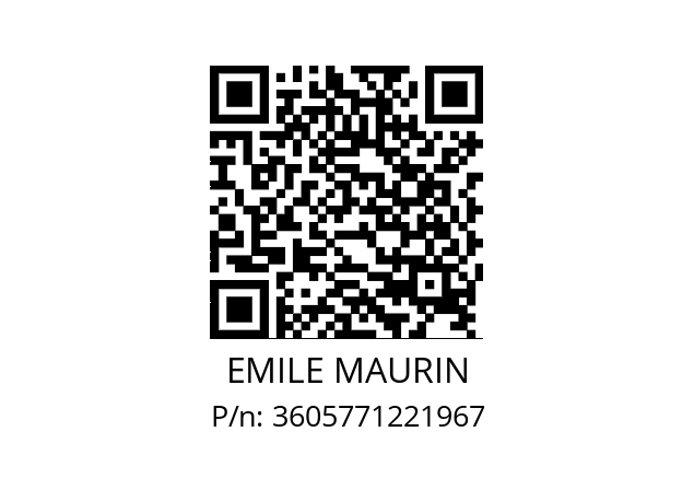   EMILE MAURIN 3605771221967