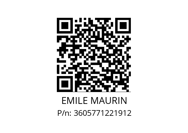   EMILE MAURIN 3605771221912