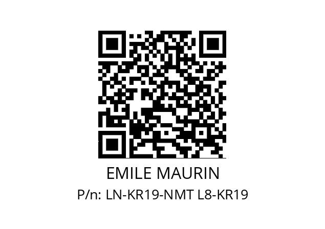   EMILE MAURIN LN-KR19-NMT L8-KR19