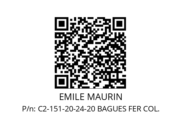   EMILE MAURIN C2-151-20-24-20 BAGUES FER COL.