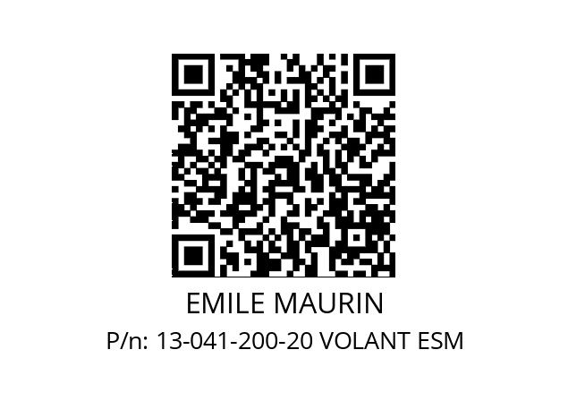   EMILE MAURIN 13-041-200-20 VOLANT ESM