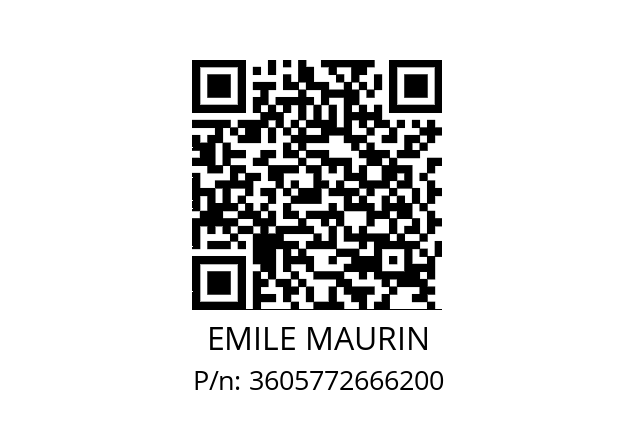   EMILE MAURIN 3605772666200