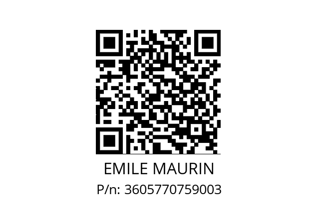   EMILE MAURIN 3605770759003