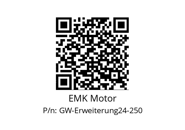   EMK Motor GW-Erweiterung24-250