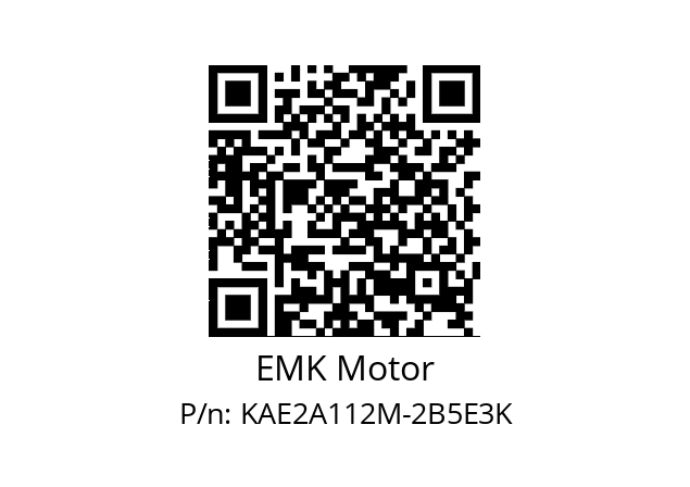   EMK Motor KAE2A112M-2B5E3K