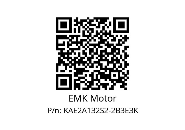   EMK Motor KAE2A132S2-2B3E3K