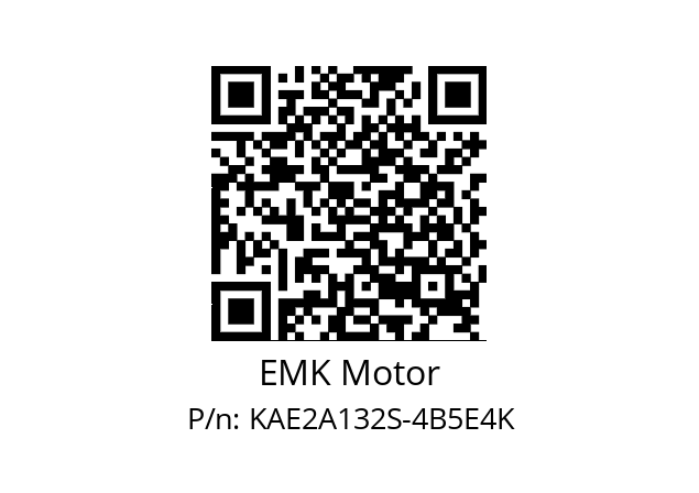   EMK Motor KAE2A132S-4B5E4K