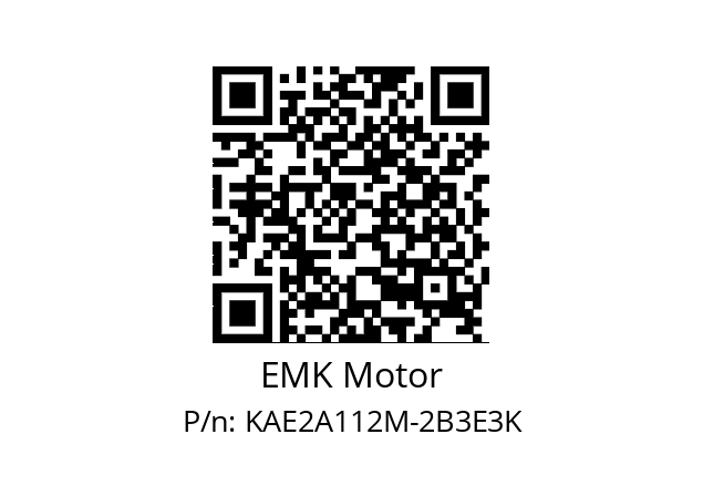   EMK Motor KAE2A112M-2B3E3K