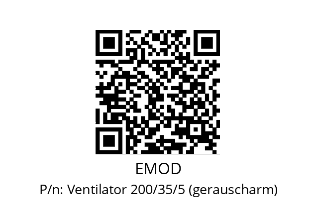   EMOD Ventilator 200/35/5 (gerauscharm)