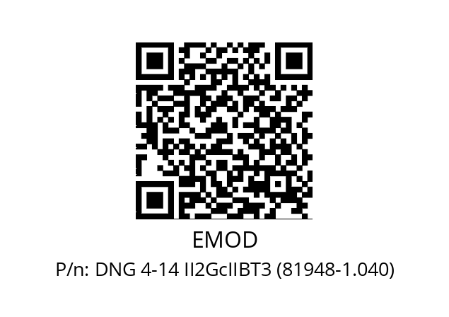   EMOD DNG 4-14 II2GcIIBT3 (81948-1.040)