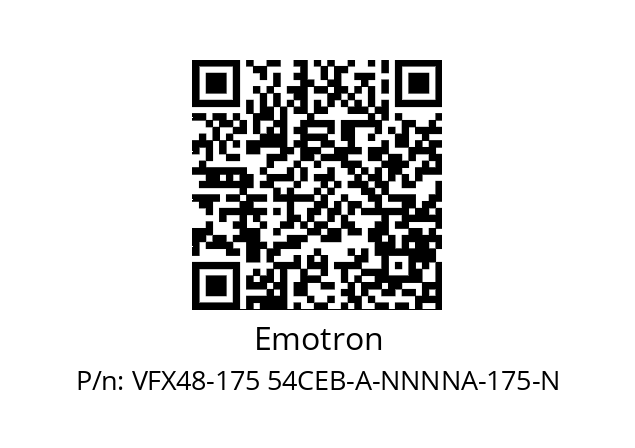   Emotron VFX48-175 54CEB-A-NNNNA-175-N