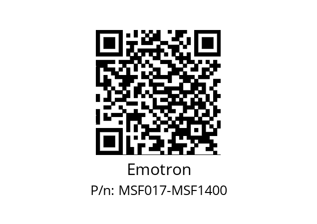   Emotron MSF017-MSF1400