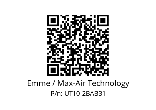  UT10-2BAB31 Emme / Max-Air Technology UT10-2BAB31