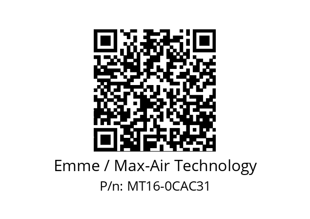  MT16-0CAC31 Emme / Max-Air Technology MT16-0CAC31