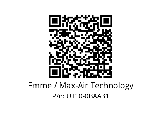  UT10 DA 90° F04 CH.09 1/4 Emme / Max-Air Technology UT10-0BAA31