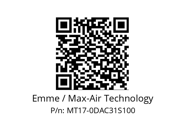   Emme / Max-Air Technology MT17-0DAC31S100