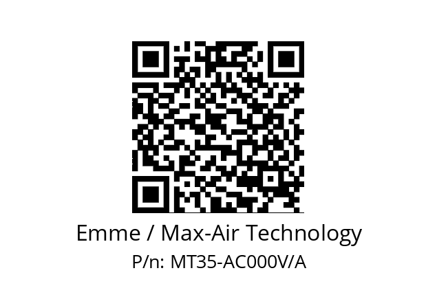   Emme / Max-Air Technology MT35-AC000V/A