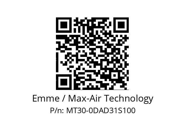   Emme / Max-Air Technology MT30-0DAD31S100