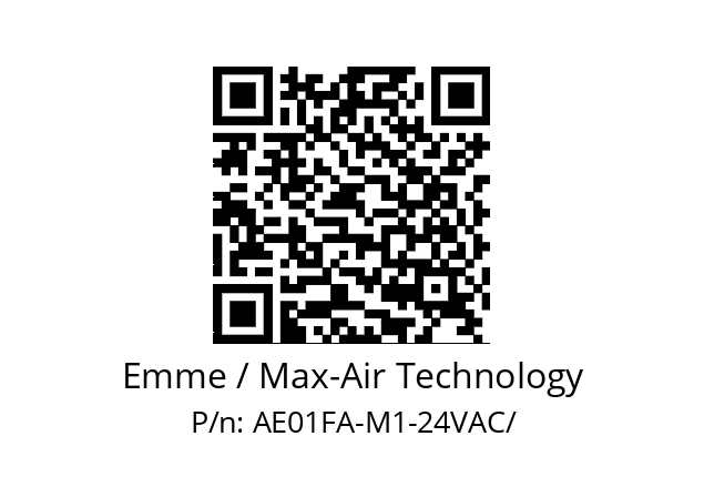   Emme / Max-Air Technology AE01FA-M1-24VAC/