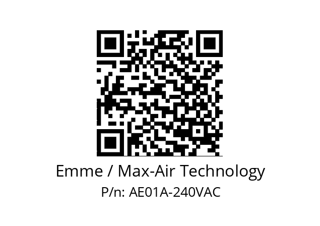   Emme / Max-Air Technology AE01A-240VAC