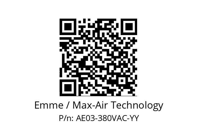   Emme / Max-Air Technology AE03-380VAC-YY