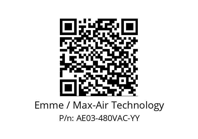   Emme / Max-Air Technology AE03-480VAC-YY