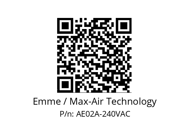   Emme / Max-Air Technology AE02A-240VAC