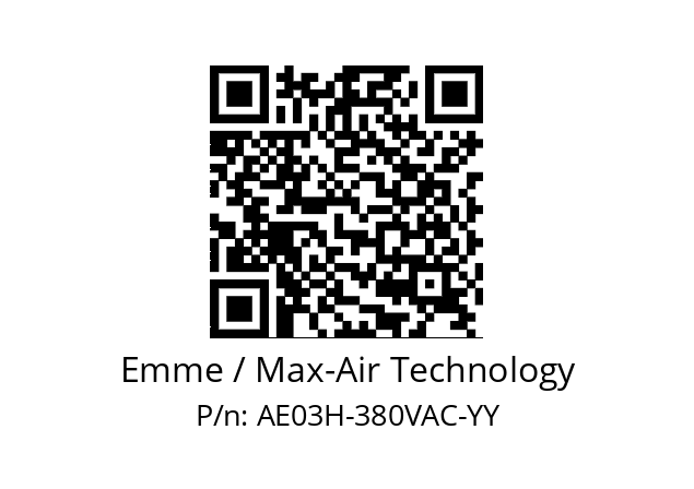   Emme / Max-Air Technology AE03H-380VAC-YY