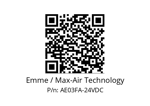   Emme / Max-Air Technology AE03FA-24VDC