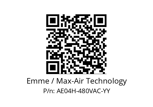   Emme / Max-Air Technology AE04H-480VAC-YY