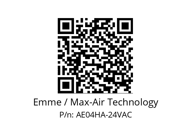   Emme / Max-Air Technology AE04HA-24VAC