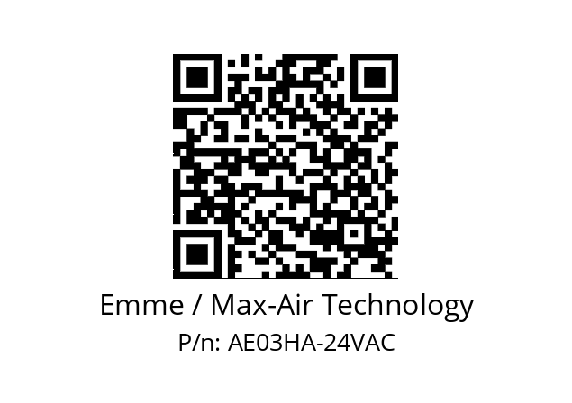   Emme / Max-Air Technology AE03HA-24VAC