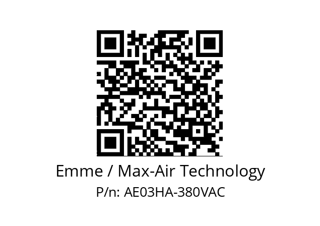   Emme / Max-Air Technology AE03HA-380VAC