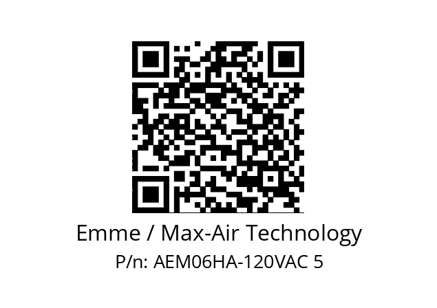   Emme / Max-Air Technology AEM06HA-120VAC 5