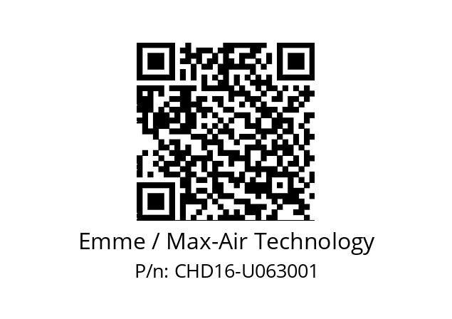   Emme / Max-Air Technology CHD16-U063001