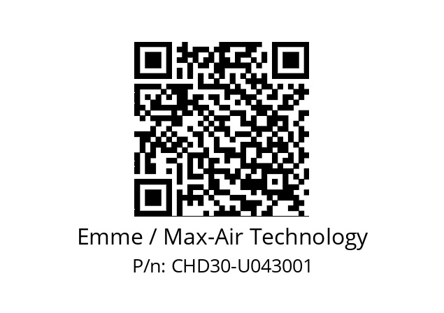   Emme / Max-Air Technology CHD30-U043001