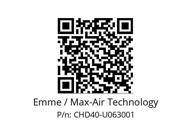   Emme / Max-Air Technology CHD40-U063001