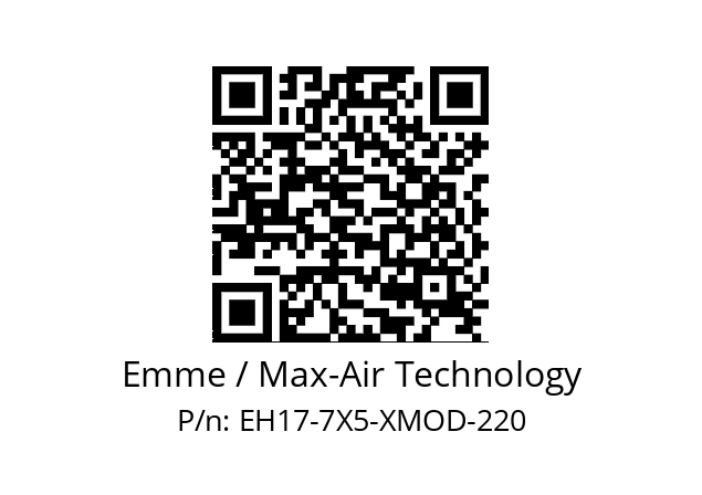   Emme / Max-Air Technology EH17-7X5-XMOD-220