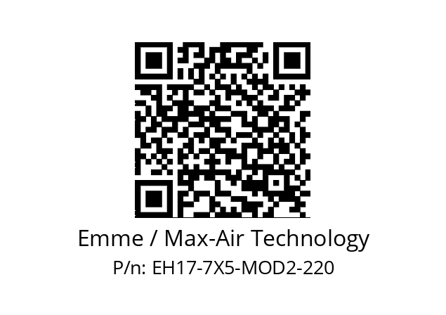   Emme / Max-Air Technology EH17-7X5-MOD2-220