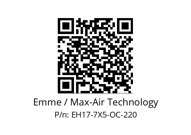   Emme / Max-Air Technology EH17-7X5-OC-220