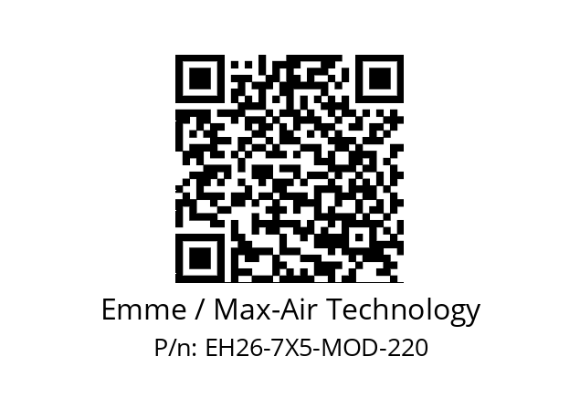   Emme / Max-Air Technology EH26-7X5-MOD-220