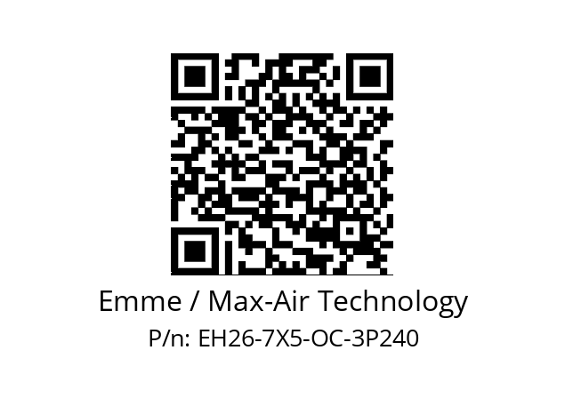   Emme / Max-Air Technology EH26-7X5-OC-3P240