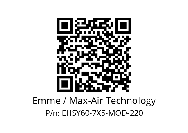   Emme / Max-Air Technology EHSY60-7X5-MOD-220