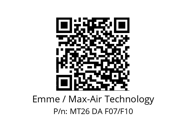   Emme / Max-Air Technology MT26 DA F07/F10