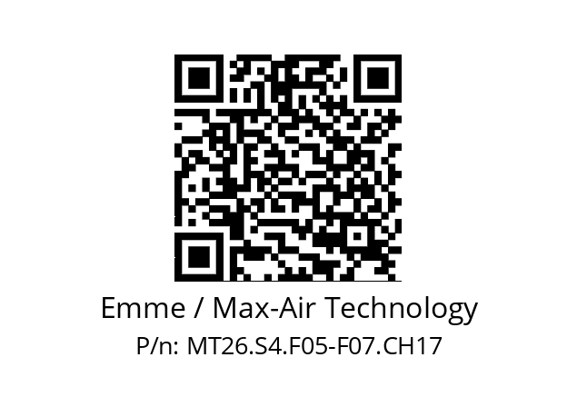   Emme / Max-Air Technology MT26.S4.F05-F07.CH17