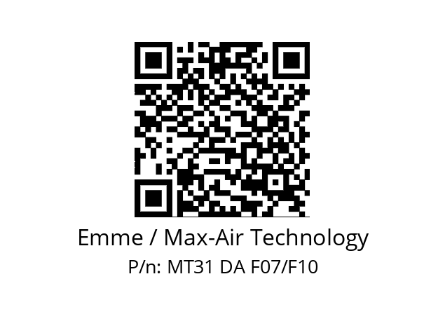   Emme / Max-Air Technology MT31 DA F07/F10