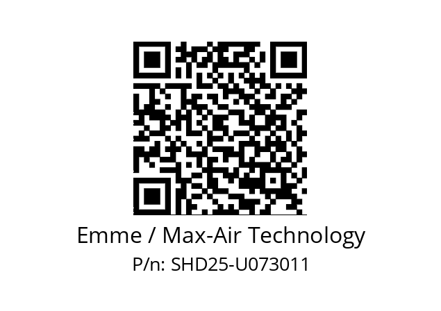   Emme / Max-Air Technology SHD25-U073011