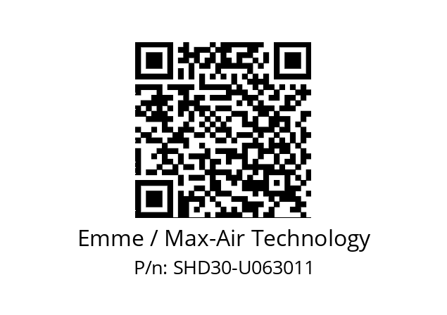   Emme / Max-Air Technology SHD30-U063011