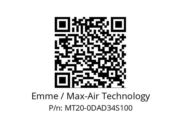   Emme / Max-Air Technology MT20-0DAD34S100